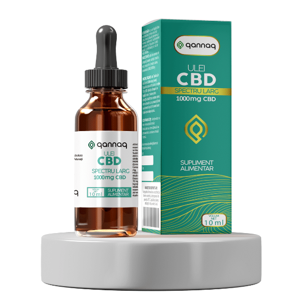 QANNAQ Ulei CBD 1000 mg, 10 ml (10%)