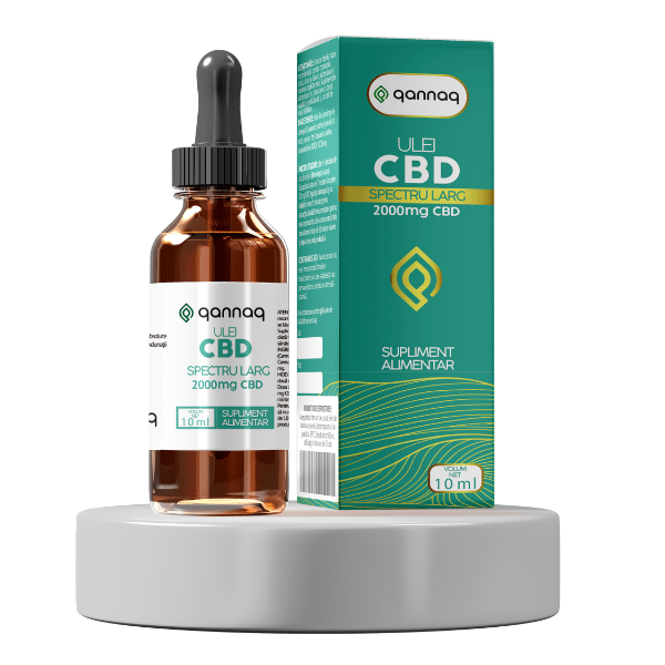 QANNAQ Ulei CBD 2000 mg, 10 ml (20%)