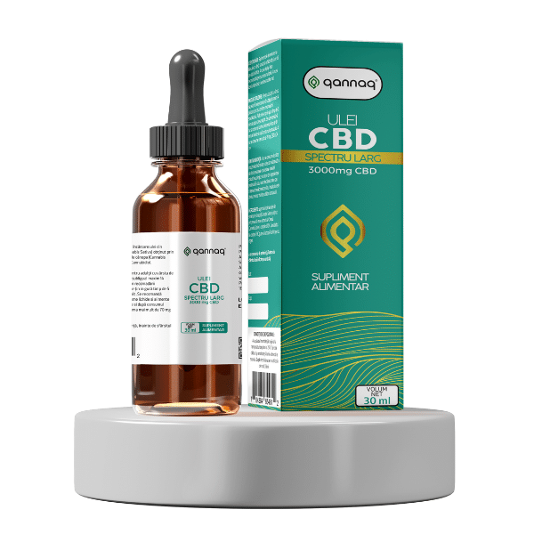 QANNAQ Ulei CBD 3000 mg, 10 ml (30%)