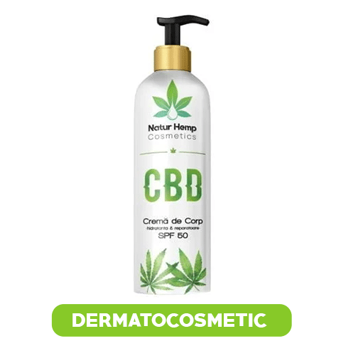 CBD – CREMA DE CORP HIDRATANTA SI REPARATOARE SPF50 200ML