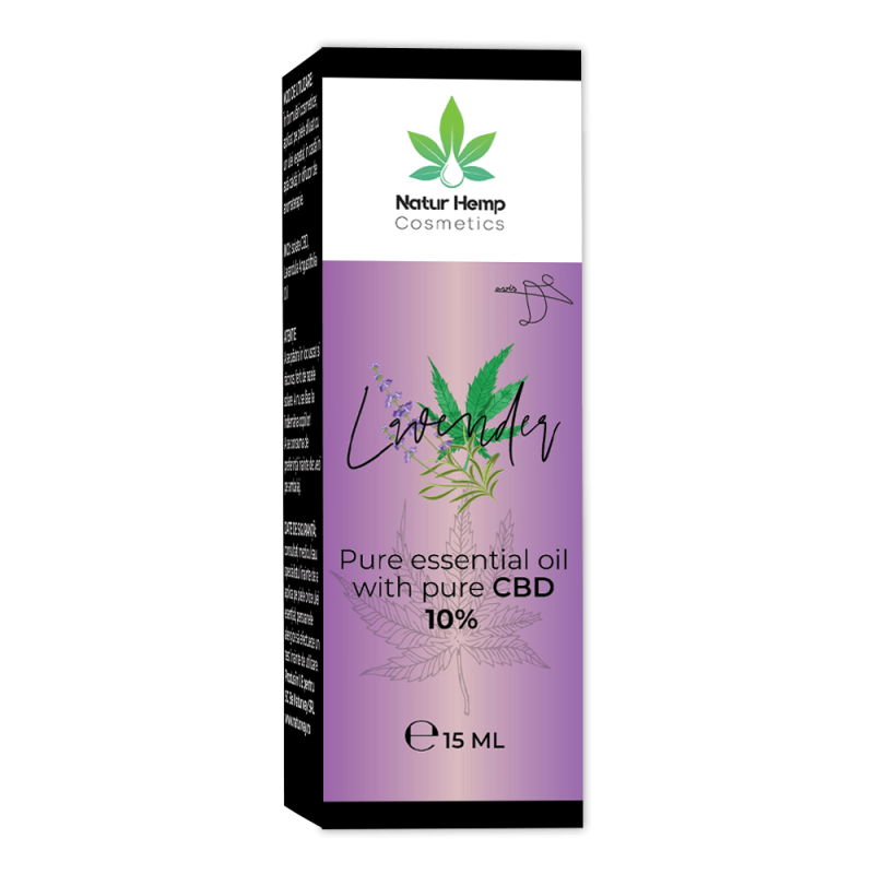 ULEI ESENTIAL DE LAVANDA BIO CU 10% CBD