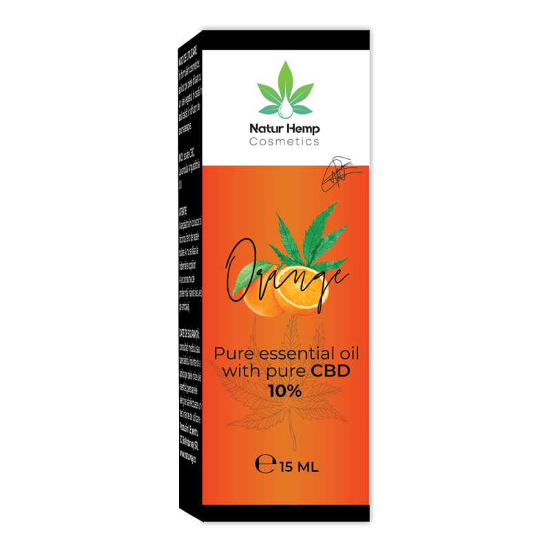 ULEI ESENTIAL DE PORTOCALA DULCE BIO CU 10% CBD