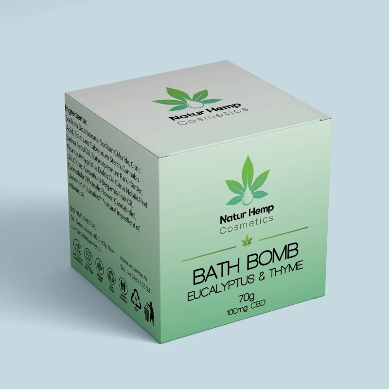 CBD BATH BOMB EUCALYPTUS – THYME