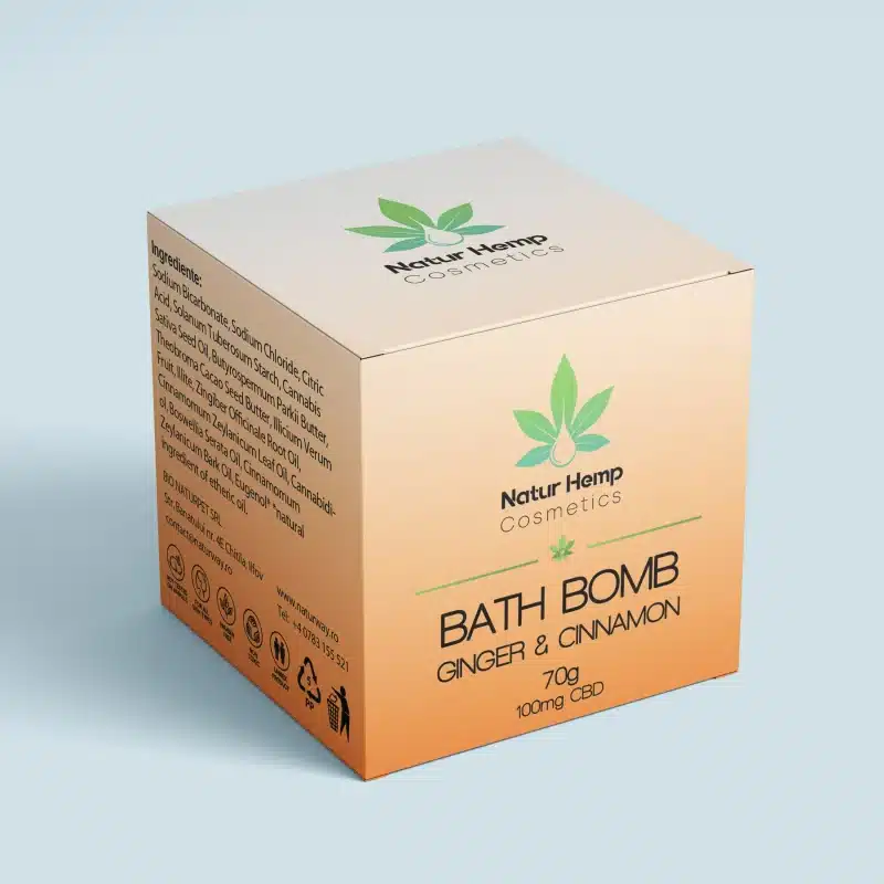 CBD BATH BOMB GINGER – CINNAMON