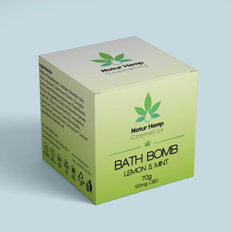 CBD BATH BOMB LEMON – MINT