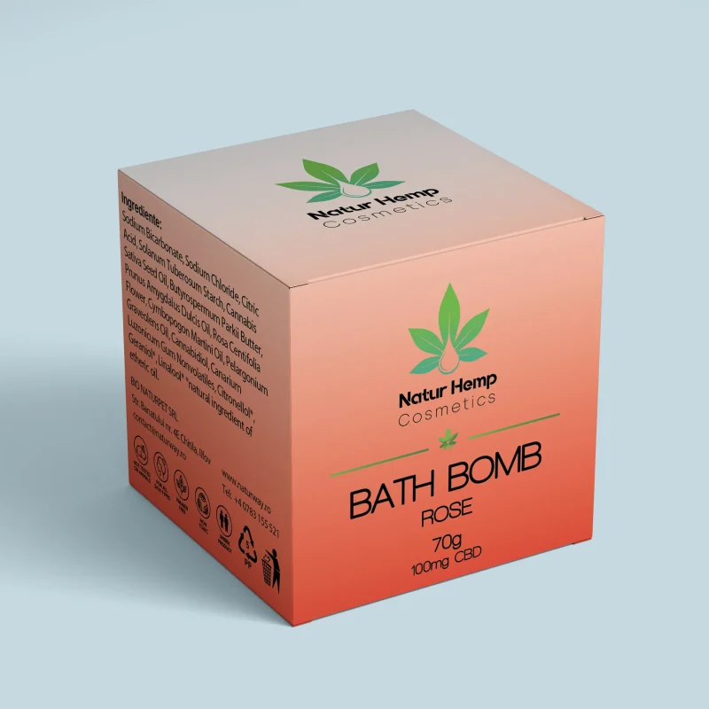 CBD BATH BOMB ROSE