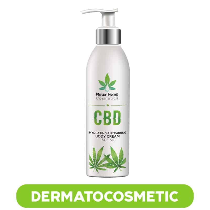 CBD – CREMA DE CORP HIDRATANTA SI REPARATOARE SPF50 250ML